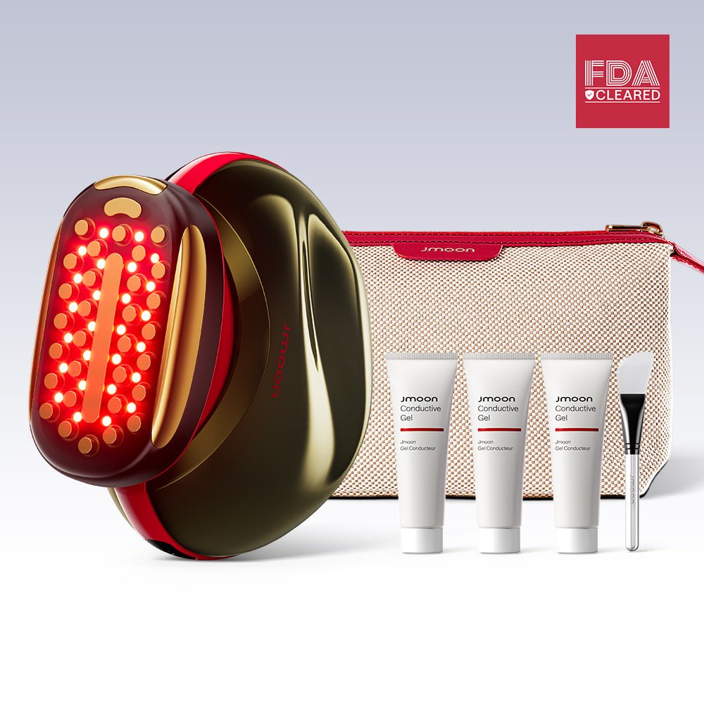 JMOON NouvelleSkin Facial Toning Device Brush Set bundle